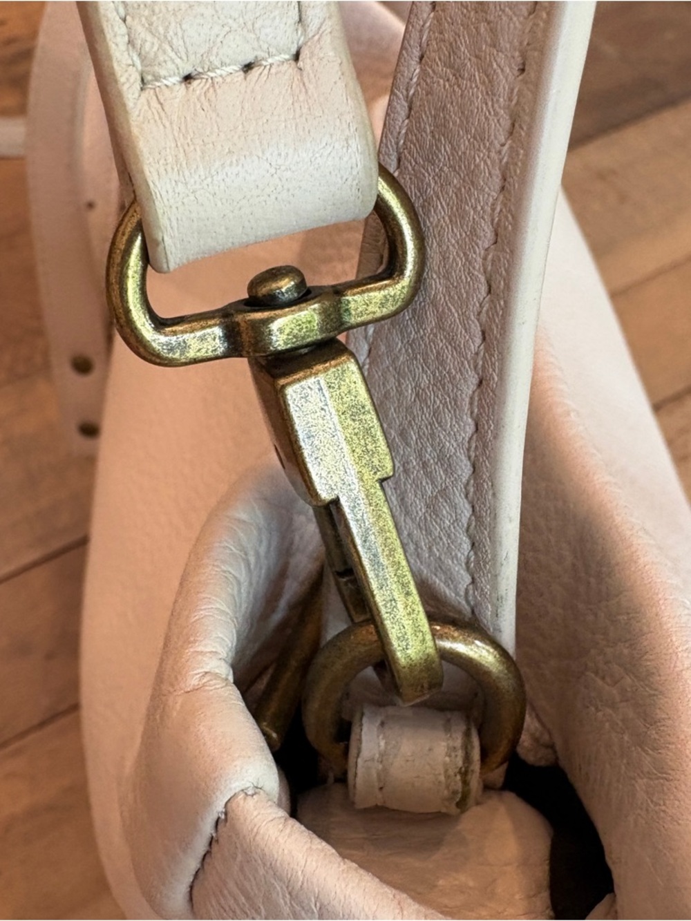 The Sak Collective Hobo Crossbody Purse Ivory - Picture 7 of 16